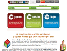 Tablet Screenshot of euqueroeupossoeufaco.com.br